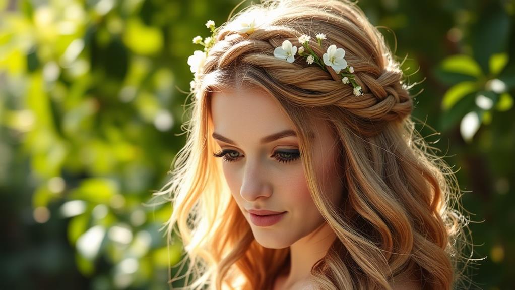 intricate braided hair style