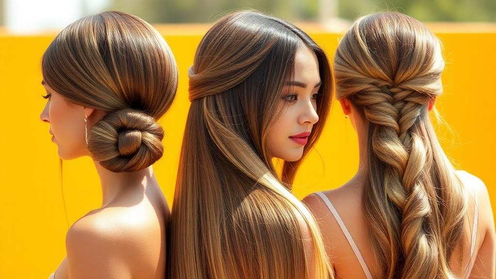 stunning hairstyles for straight hair