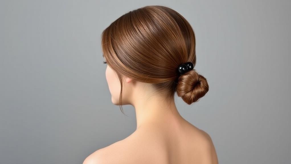 stylish sleek low ponytail