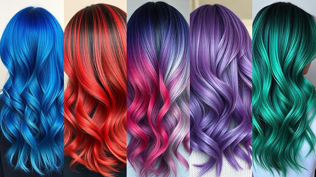 vibrant hair color inspirations