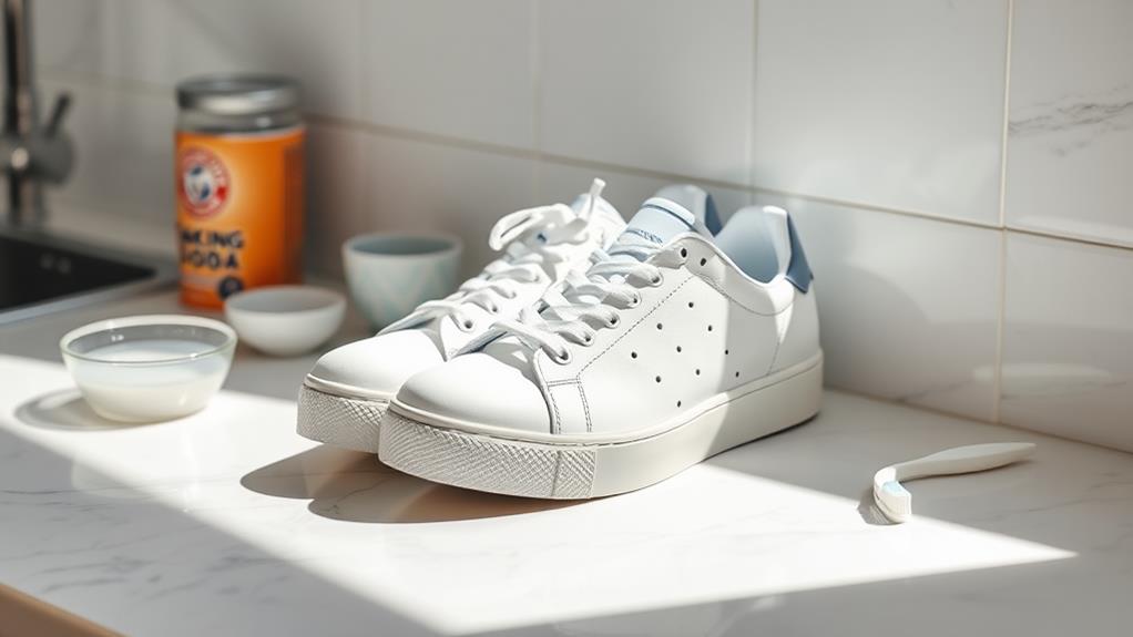 brighten dirty white sneakers