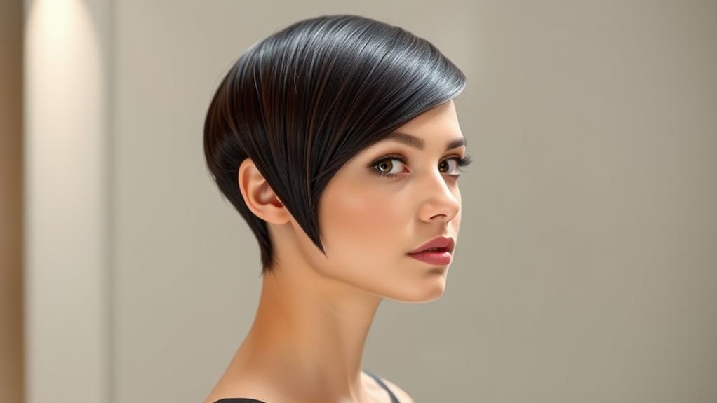 chic sleek pixie cut