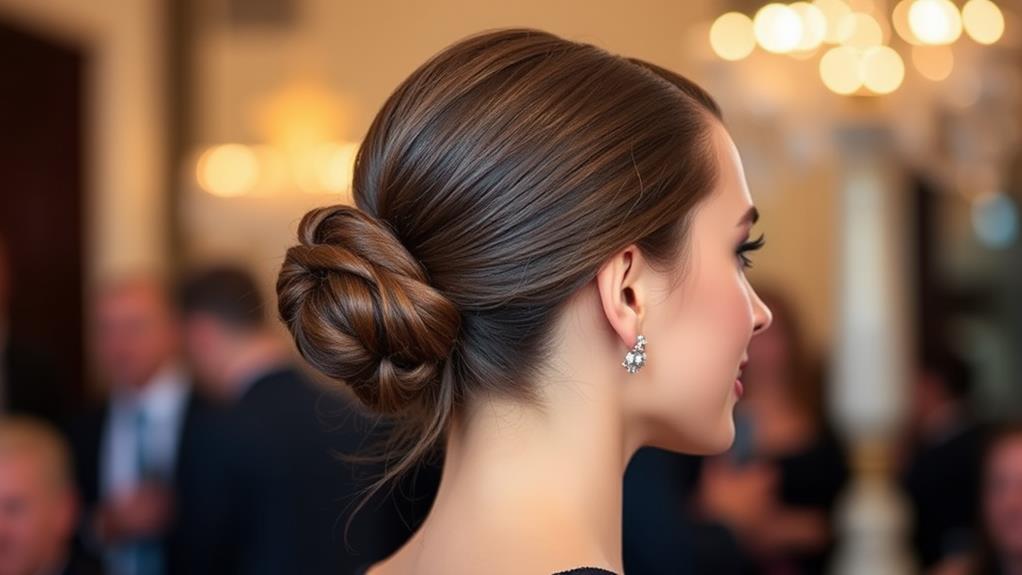 chic updo hairstyle