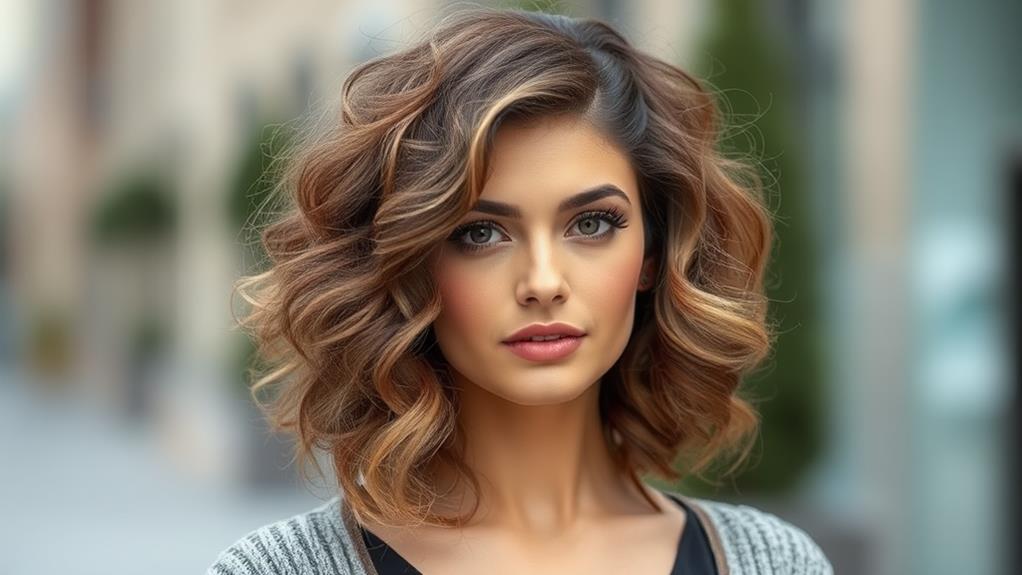 curly lob hairstyle trend