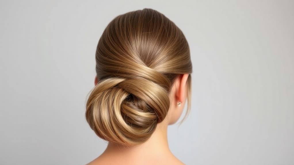 elegant sleek hairdo