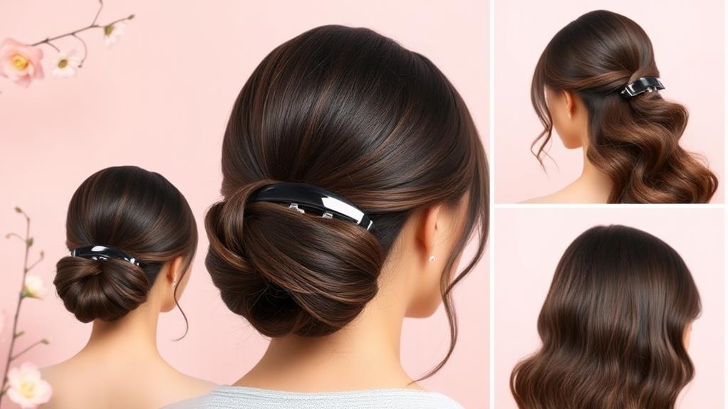 elegant sleek low bun