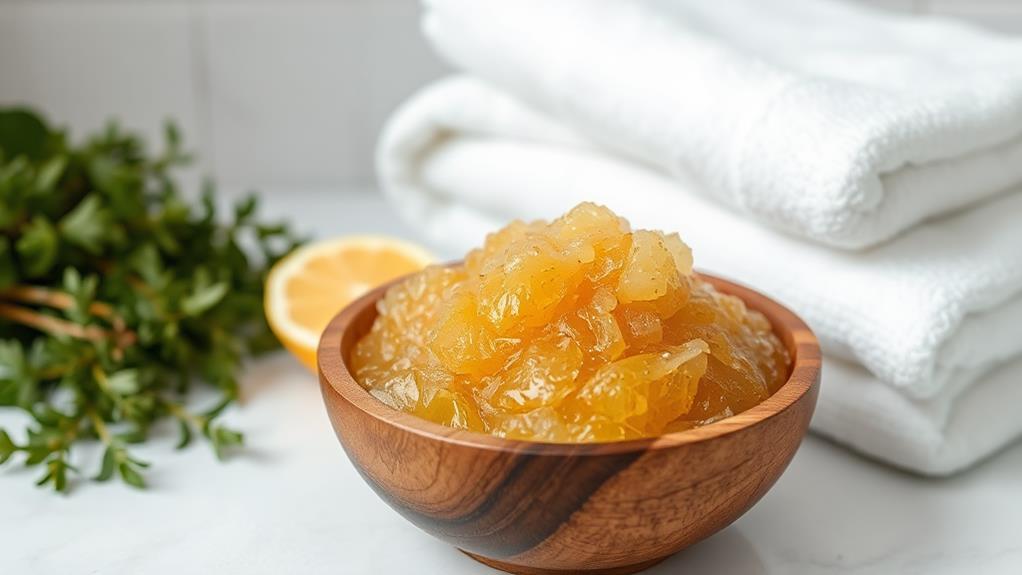 gentle skin exfoliating scrub