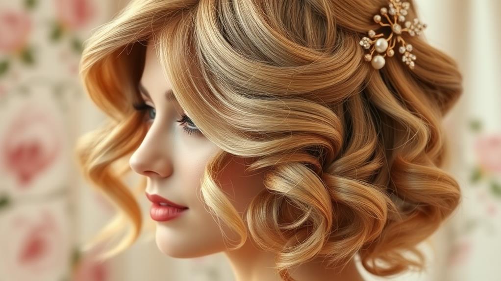 hollywood glamour hair waves