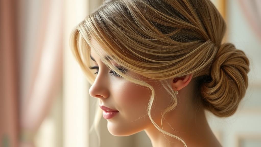 sophisticated chignon hairstyle