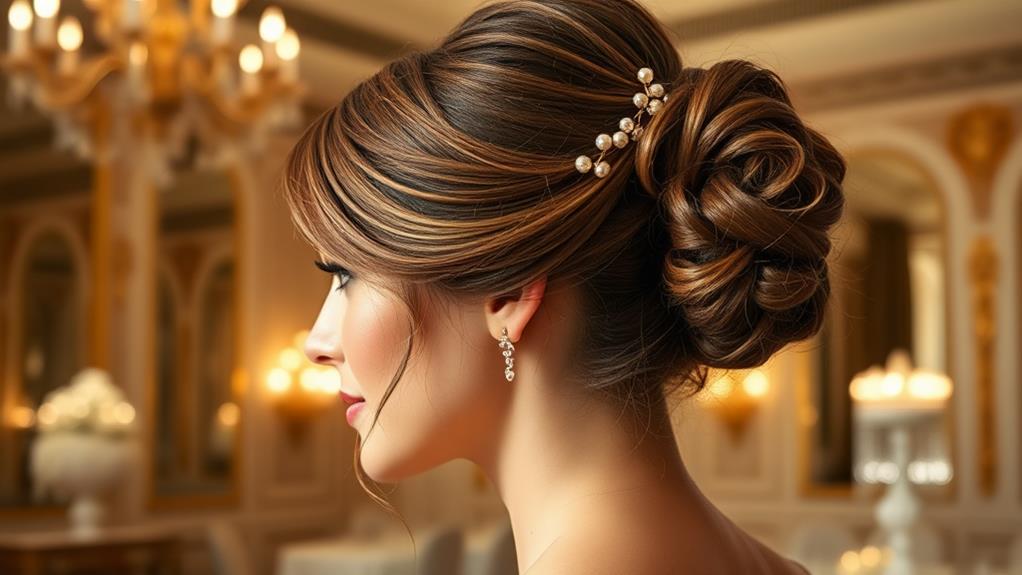 sophisticated hair updo style