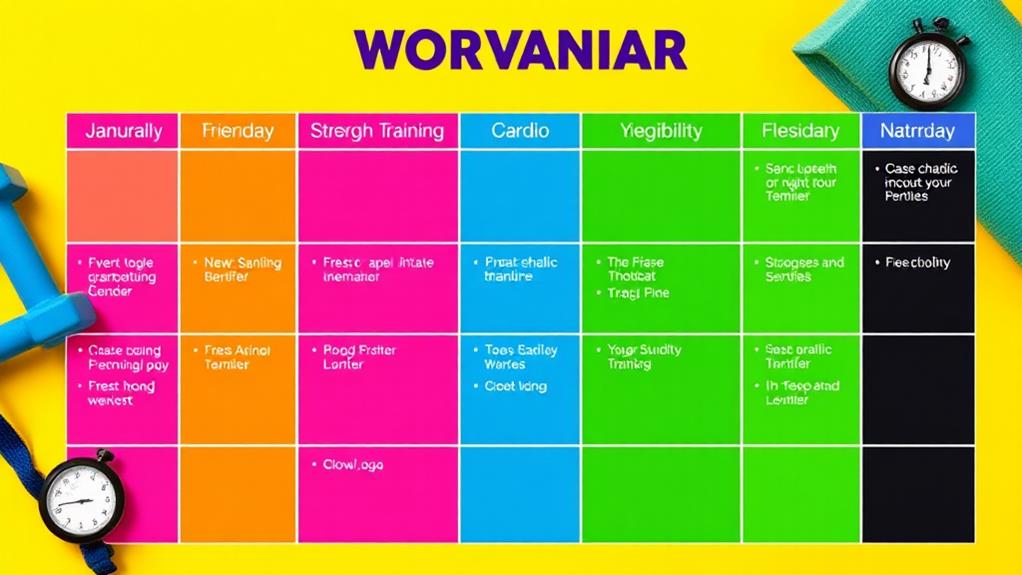 structured exercise routine plan