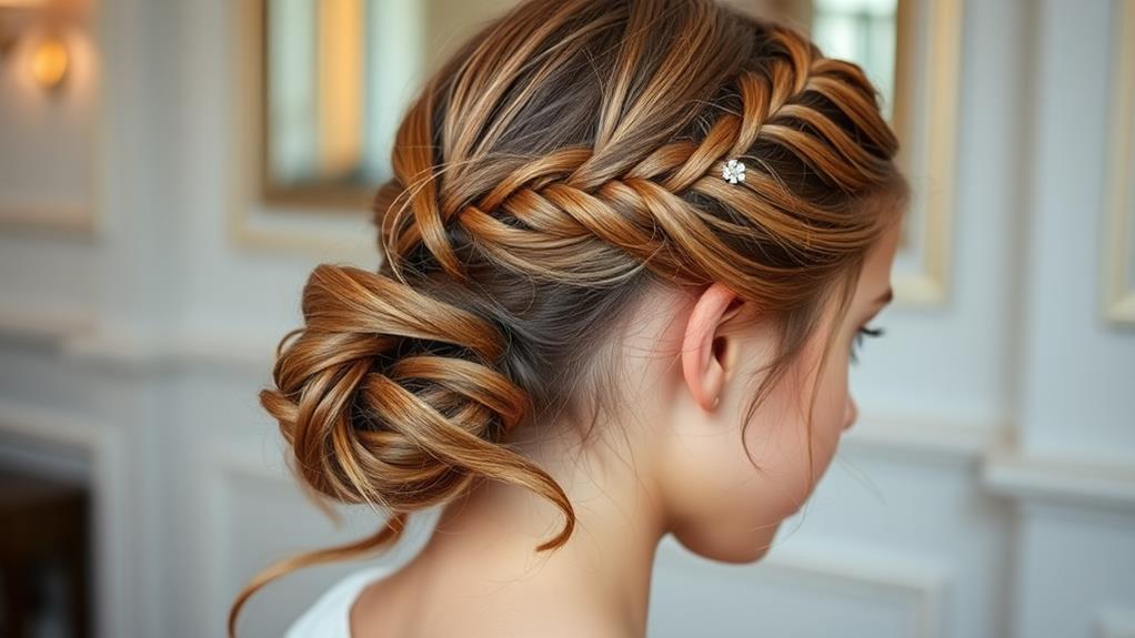 stylish hair arrangement technique