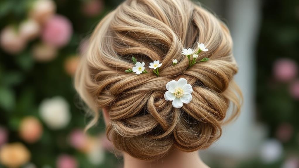 stylish textured hair updo